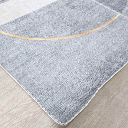 Šedý pratelný koberec Silver Lining 160x230 cm Vitaus