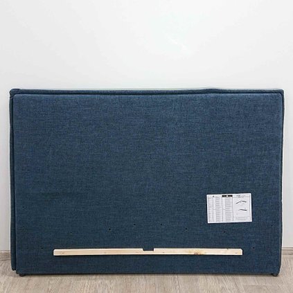 Tmavě modré čalouněné čelo postele 130x90 cm Meise Möbel