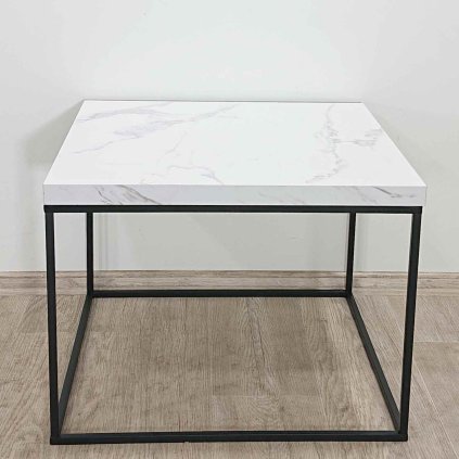 Bílý konferenční stolek 60x60 cm Barossa Actona