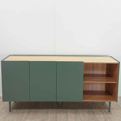 Zelená komoda Arista šířka 165 cm Teulat