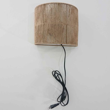 Nástěnné jutové svítidlo Canar Kave Home