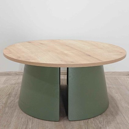 Zelený konferenční stolek Cep 80 cm Teulat