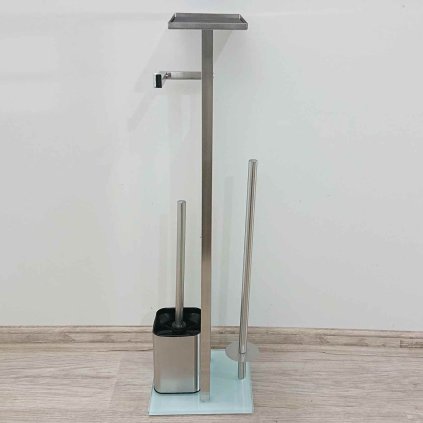 Stříbrný stojan na toaletní papír Debar Wenko