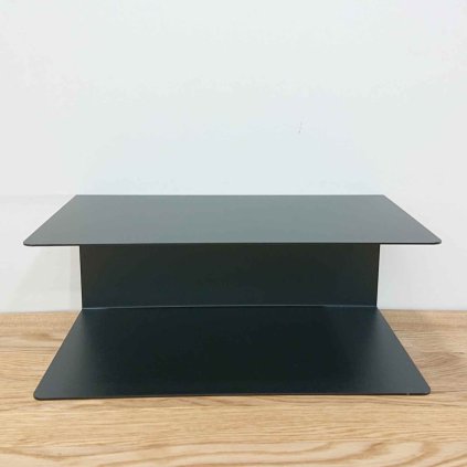 Černá kovová police Joliet Actona