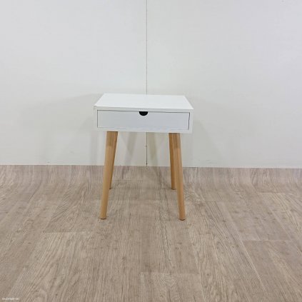 Bílý odkládací stolek Tomasucci Turneta