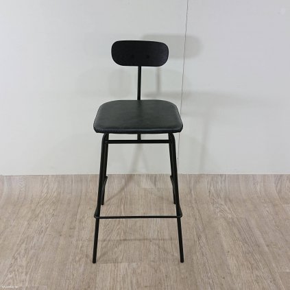 Černá barová židle Canett Alexia