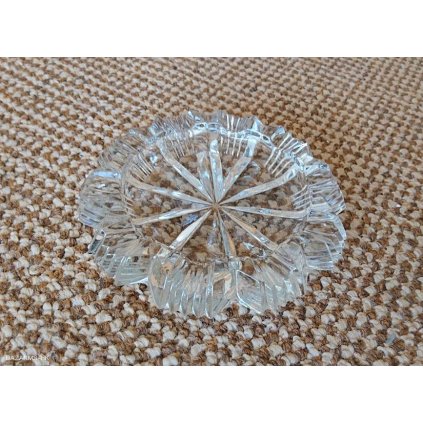 Popelník broušené sklo