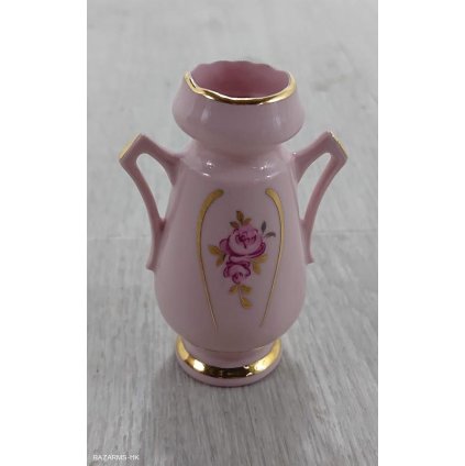 Vázička růžový porcelán