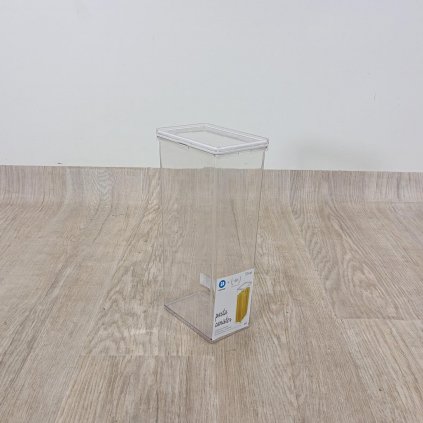 Transparentní úložný box iDesign The Home Edit, výška 31,1 cm