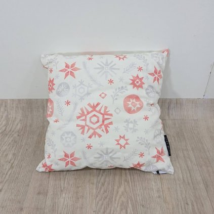 Vánoční polštář s bavlněným povlakem Butter Kings Snowflake Frost, 45 x 45 cm