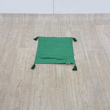 Zelený dekorativní povlak na polštář Velvet Atelier Pompos