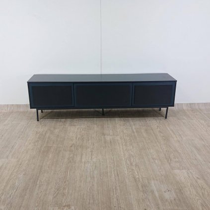 Tmavě šedo-modrý televizní stolek Teulat Forma
