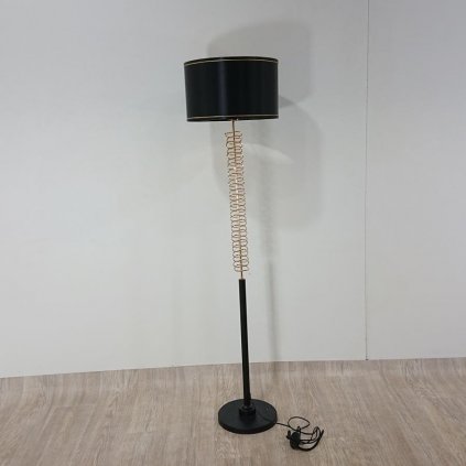 Černá volně stojící lampa Mauro Ferretti Twist