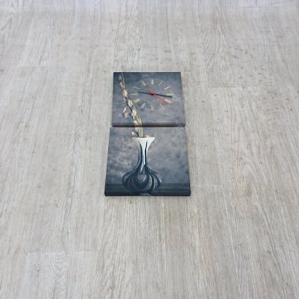 Obrazové hodiny Kompozice s vázou, 60 x 28 cm