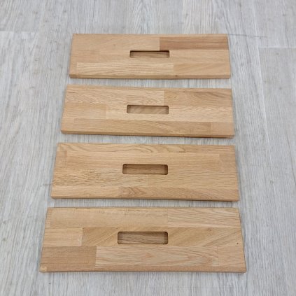 Masivní dubové čílko - sada 4 ks