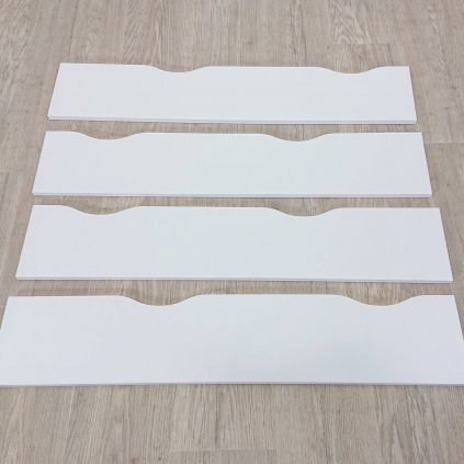 Bílé čelo k zásuvce sada 4 ks