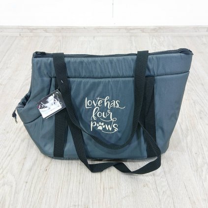 Cestovní taška pro psy O´lala pets Economy 25 x 40 x 30 cm šedá
