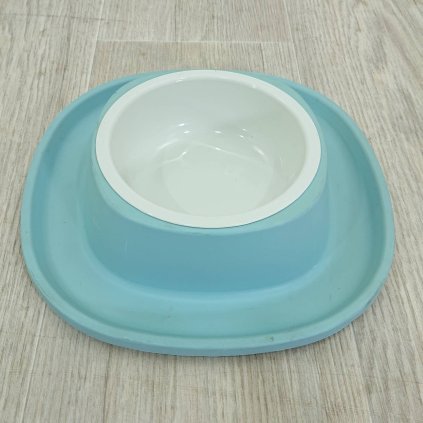 Miska pro psy SOFT TOUCH 28x5,5 cm, modrá