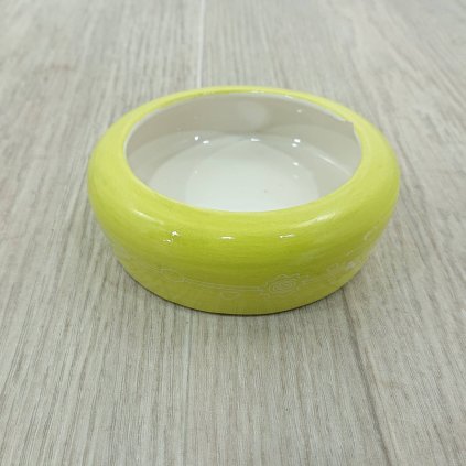 Miska keramická hlodavec 150ml žlutá Zolux