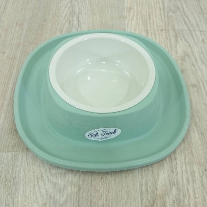 Miska pro psy SOFT TOUCH 28x5,5 cm, tyrkysová