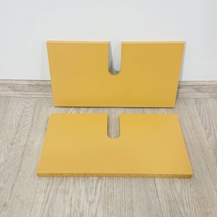 Čelo zásuvky ve žluté barvě sada 2 ks