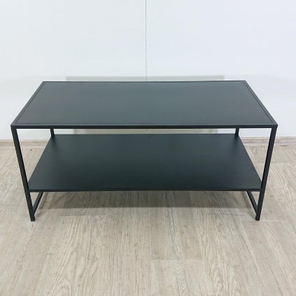 Černý kovový konferenční stolek Canett Lite, 100 x 50 cm