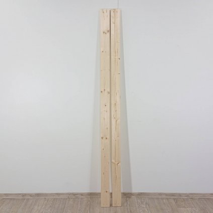 Dřevěné prkno borovice 197 cm sada 2 ks