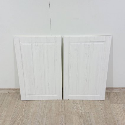 Bílá nábytková dvířka sada 2 ks
