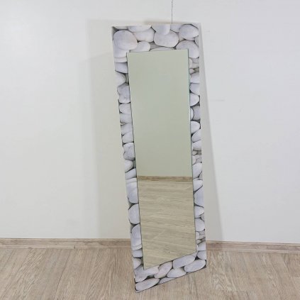 Nástěnné zrcadlo se žlutým rámem Oyo Concept Stones, 120 x 40 cm