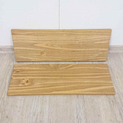 Přírodní čelo zásuvky z masivního borovicového dřeva sada 2 ks