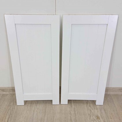 Bílá dekorativní deska sada 2 ks