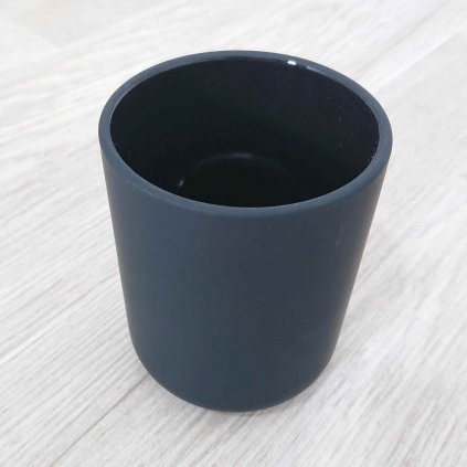 Černý kameninový kelímek na zubní kartáčky Ume - Zone