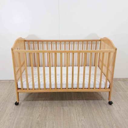 Dřevěná dětská postýlka fillikid s matrací 140x70 cm