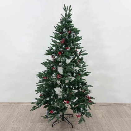 Zasněžený umělý vánoční stromek 180 cm zelený DENALI