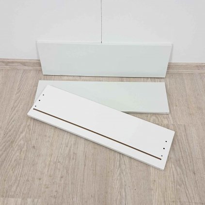 Bílé čelo k zásuvce 60 cm sada 3 ks