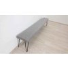 Šedá lavice 201x55 cm_2