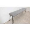 Šedá lavice 201x55 cm_2