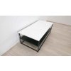 Černo-bílý konferenční stolek Actona, 125 x 60 cm_2