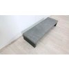 Černo-šedý nízký stolek v betonovém dekoru TemaHome Detroit, 120 cm_2