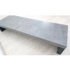 Černo-šedý nízký stolek v betonovém dekoru TemaHome Detroit, 120 cm_4