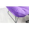 Křeslo s podnožkou Snuggle fialové, (set 2 kusů) Kare_4