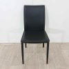 Černá čalouněná jídelní židle Milano Kare