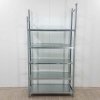 Kovový regál s kovovými policemi 100x40x200 cm