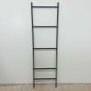 Černý kovový dekorativní žebřík 45x156 cm