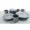 Černý jídelní servis kamenina Creatable_2