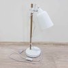 Bílá kovová stolní lampa Atie