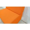 Oranžový modul pohovky JAZZ CHILL OUT s opěradlem_2