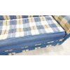 Modrý rozkládací gauč s úložným prostorem 230 cm_3