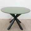Zelený kulatý jídelní stůl o 110 cm Cep