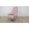Růžové křeslo Noti Gap 1